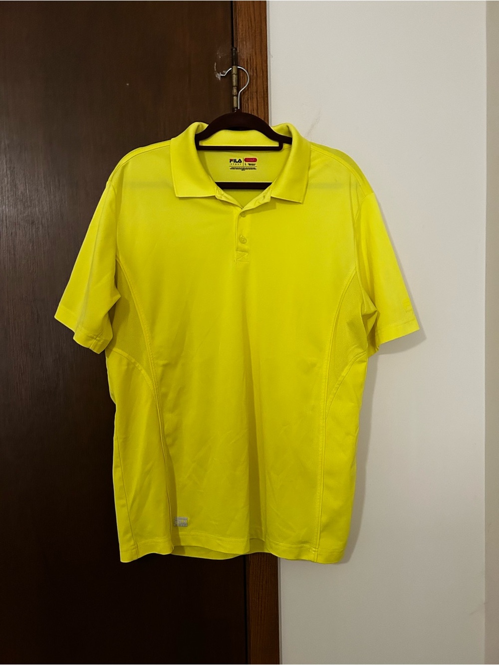 FILA Bright Yellow Men's Athletic Polo